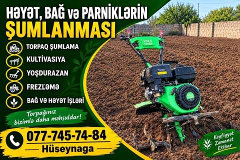 Həyət, bağ və parniklərin şumlanması üzrə peşəkar xidmət Təklif — Digah