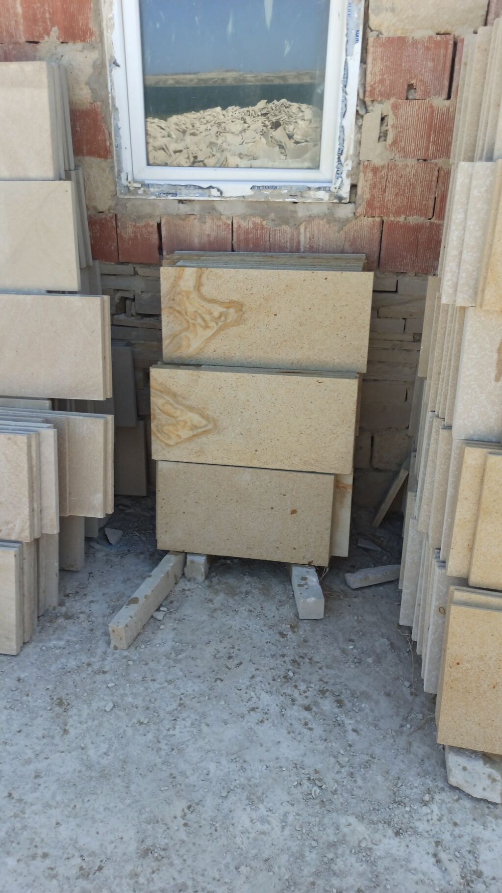 Daş üzlük və pillədaş panelləri - Material: təbii daş (bej-açıq qum — Plitka və örtü materialları, Bakı (2)