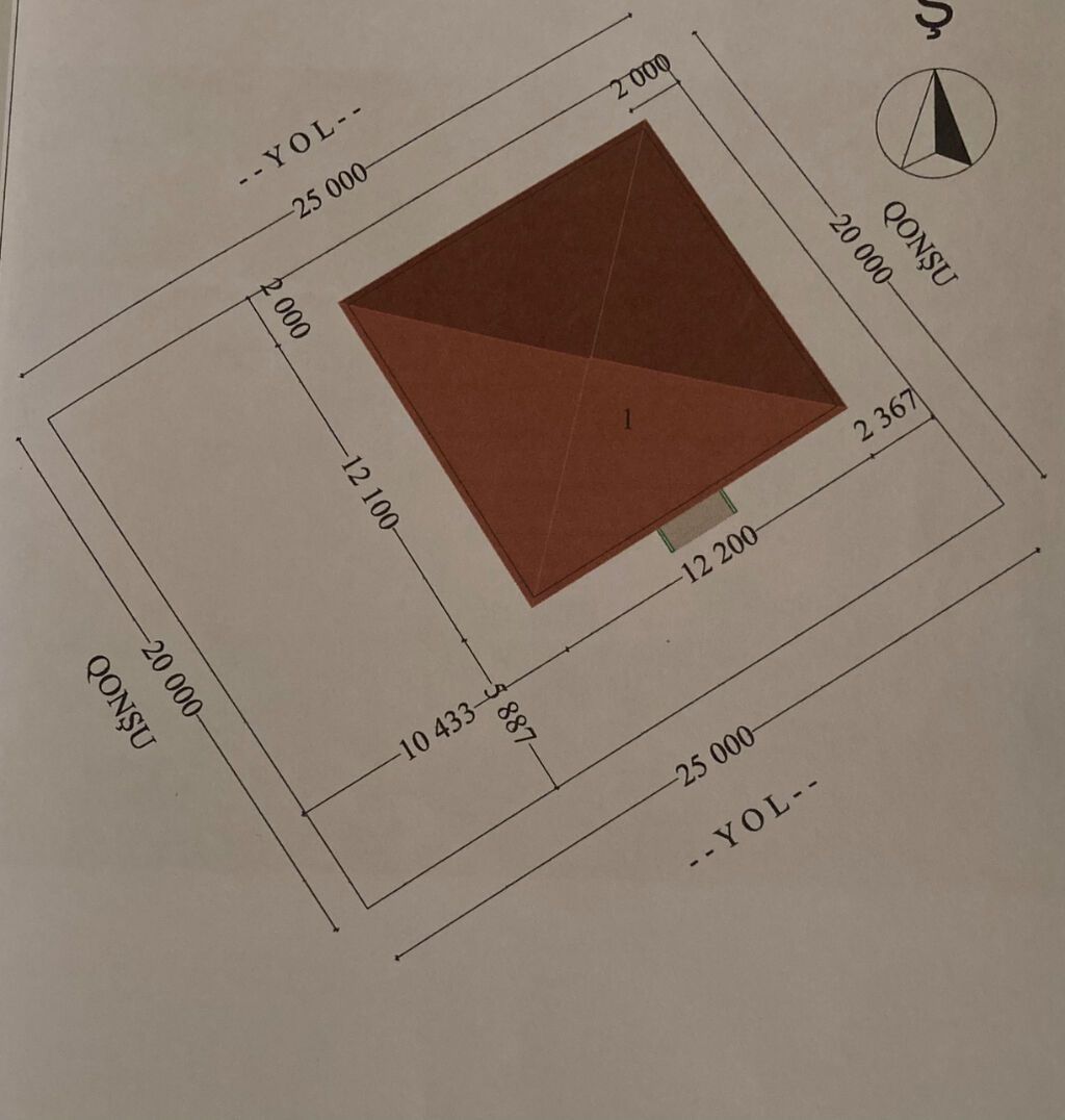 4 otaqlı, 99 kv. m, Kredit yoxdur, Təmirsiz — Ev, villa, Xaçmaz (5)