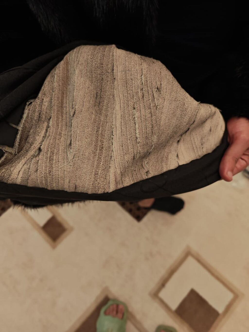 Black Dıamond təbii norka şuba – Made in Greece Papaq hədiyyə — Şubə, Bakı (3)