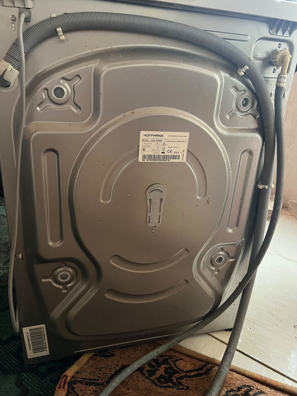 Hoffmann VSL 6100S paltaryuyan maşın - Ön yükləməli, gümüşü korpus — Çamaşır maşınları, Gəncə (4)