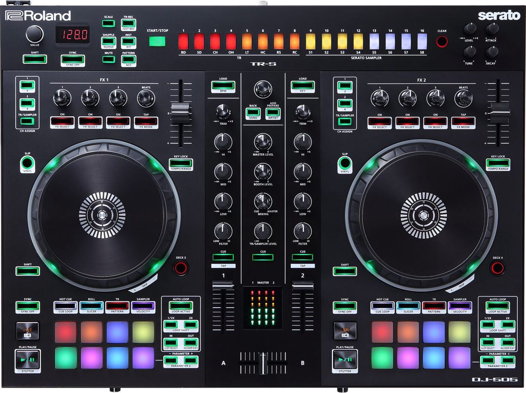 Roland "DJ-505" DJ Controller, Two-Channel, Four-Deck — Musiqiə alətləri, Bakı (2)