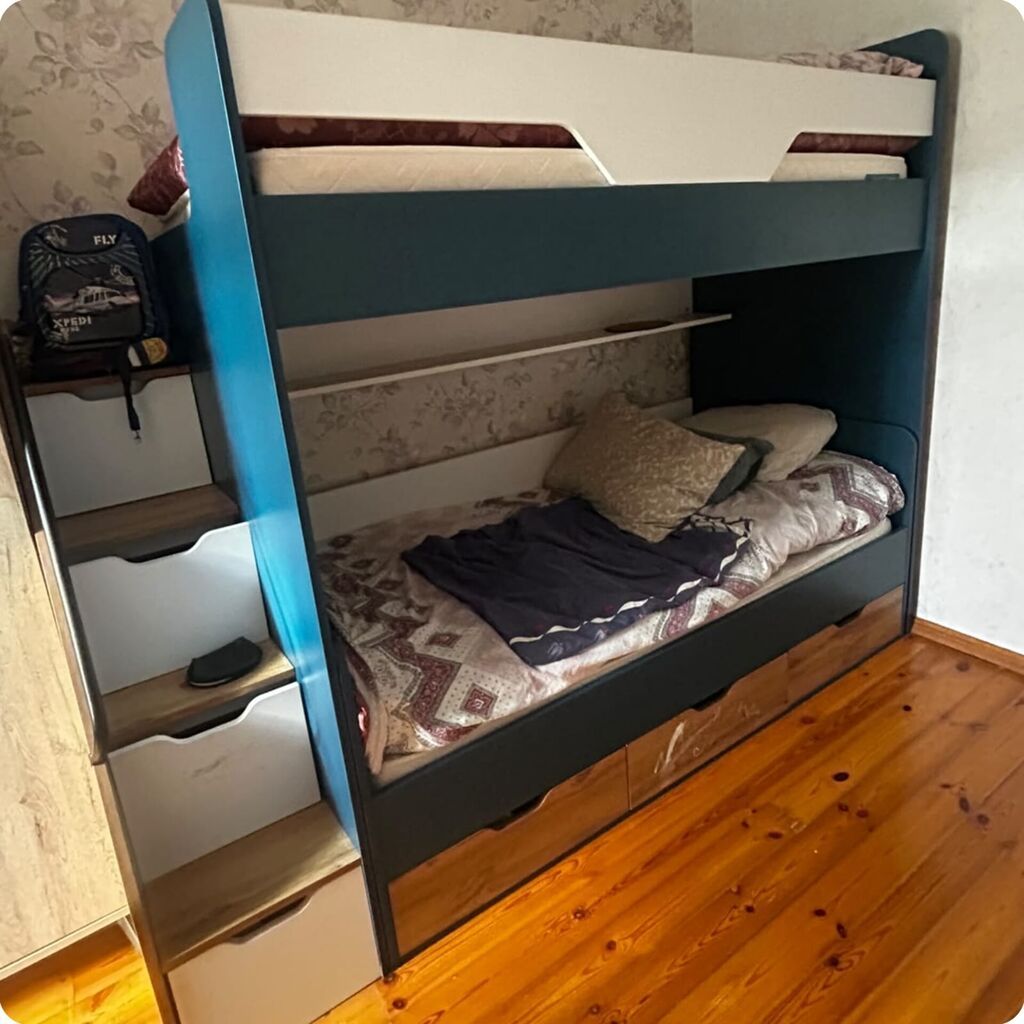 Oğlan və qız üçün, İşlənmiş, Çarpayı, Matras ilə, Siyirməli — Yataqlar, Bakı