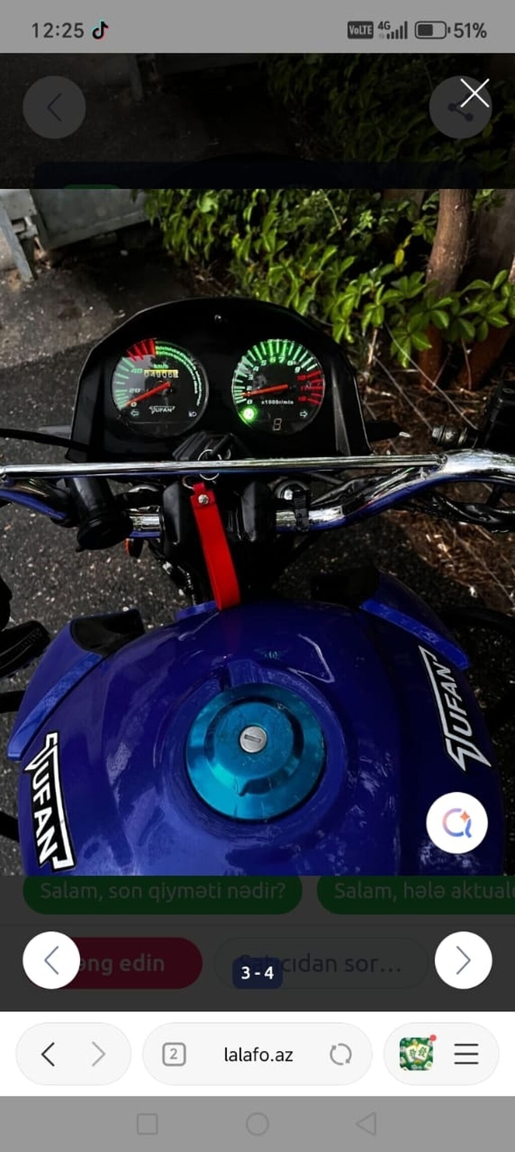 Tufan - m50n, 50 sm3, 2024 il, 5000 km — Motosikletlər, Novxanı (2)