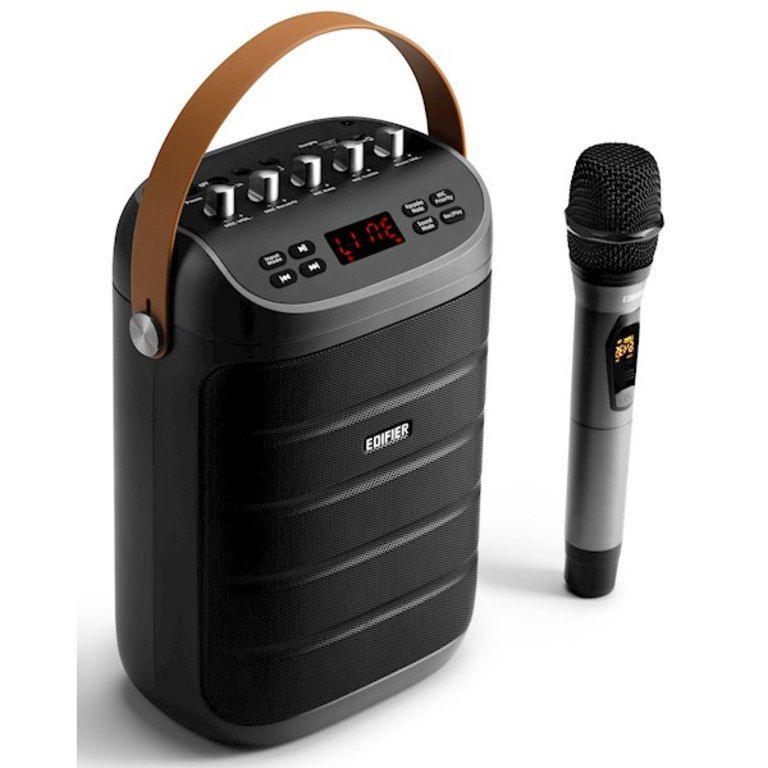 "Edifier PK305 Gray 18W Bluetooth, Wireless, USB, AUX, TF-Card, 6000mAh" mikrofonlu dinamik — Səs texnikası, Bakı (2)