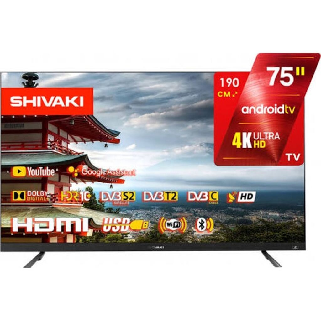 Shivaki S75NQCH900 Ultra HD 4K Televizor – 75" (191 sm) LED, Google — Televizorlar, Bakı (2)