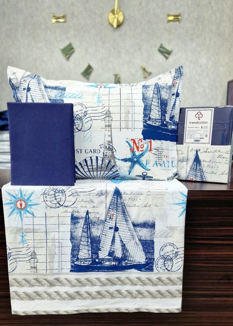 Uşaq yataq dəsti DT10172, yorğan üzü 160x220 sm, mələfə 180x240 sm, yastıq üzü 50x70/1 əd, bambuk/pambıq, rəngbərəng — Bakı