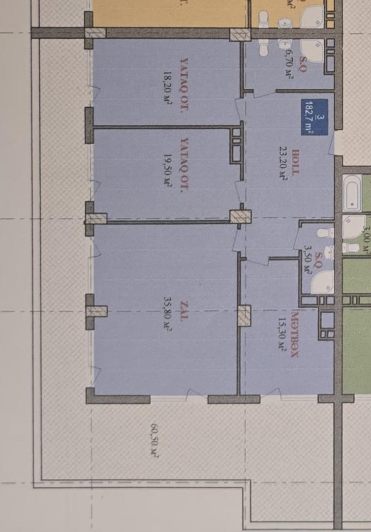 3 otaqlı mənzil, 183 m², Sahib Zeynalov küç., 19 (28 Residence) — Mənzil, Bakı (11)
