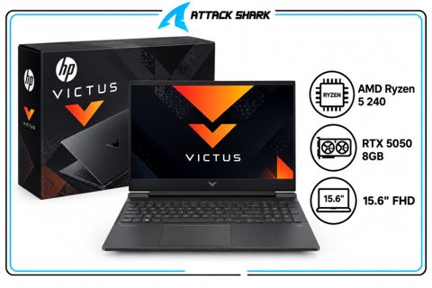 Notebook HP Victus 15-fb305 8ci -Ryzen 5-240/DDR5 8 Gb/SSD 512/ RTX 5050/15.6" FHD (D15ZKEA) — Bakı