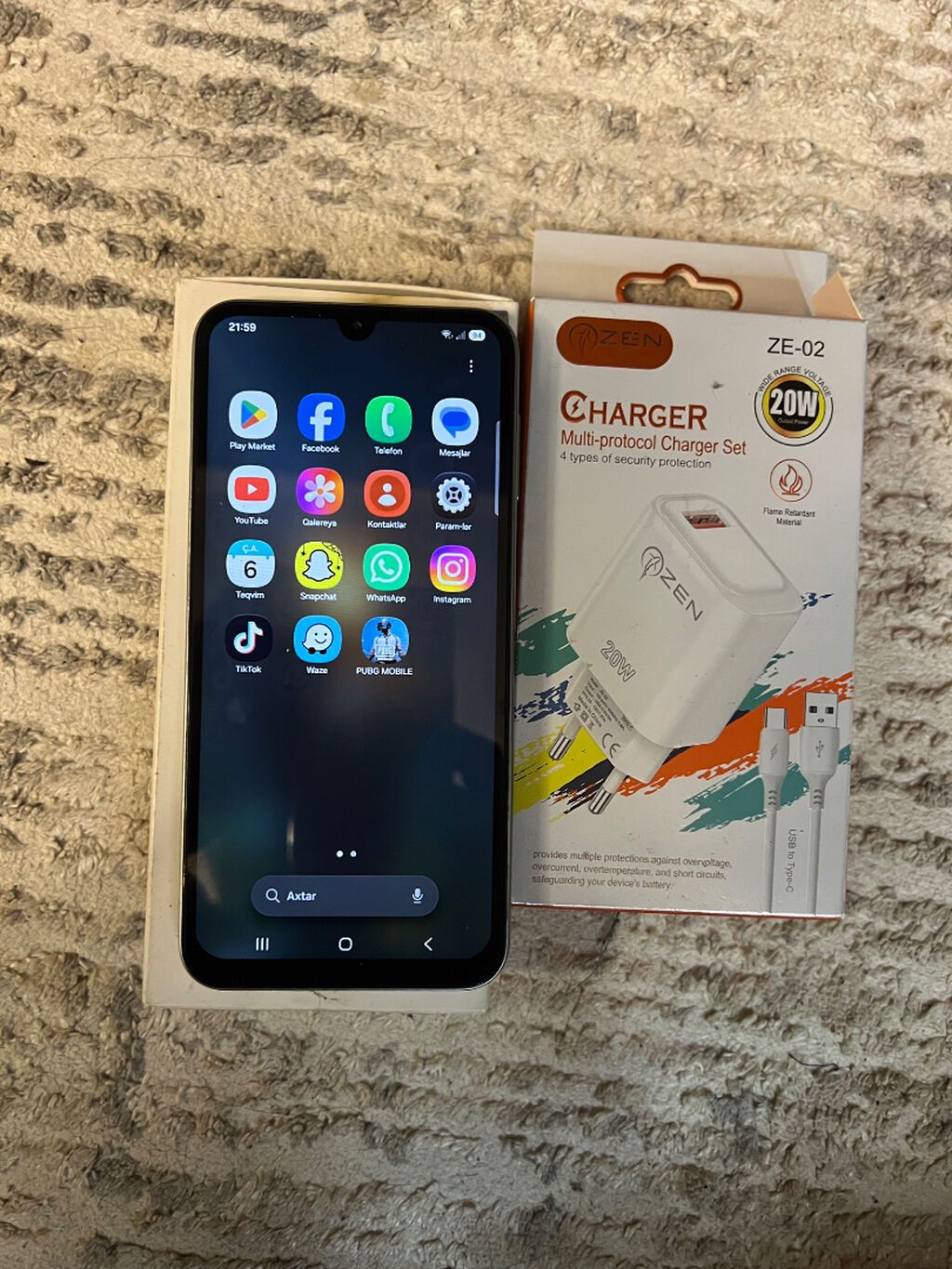Samsung Galaxy A24 4G, 128 GB, rəng - Gümüşü, Sensor, Face ID — Samsung, Bakı (4)