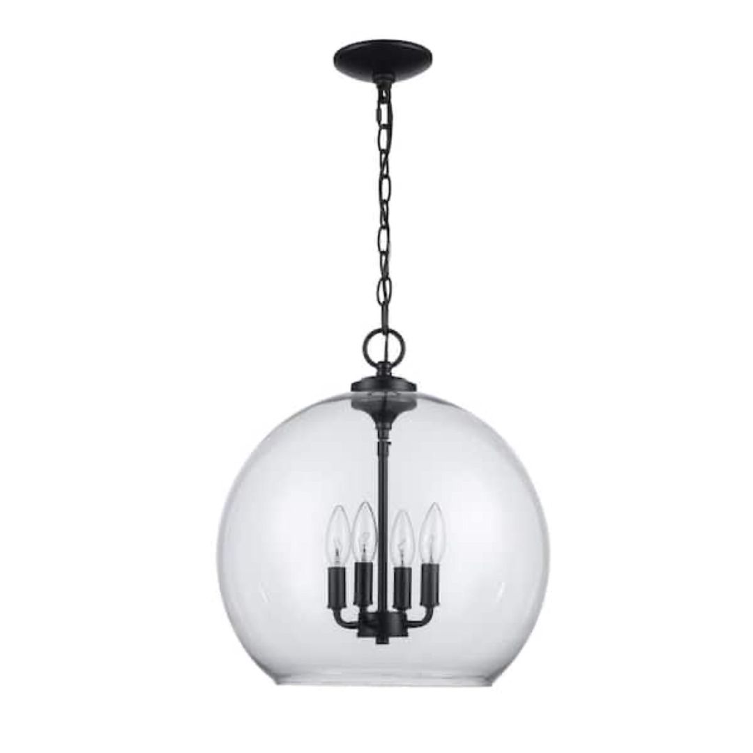 Asqı lampası 16” 4-Light Matte Black — İşıqlandırma, Bakı (3)