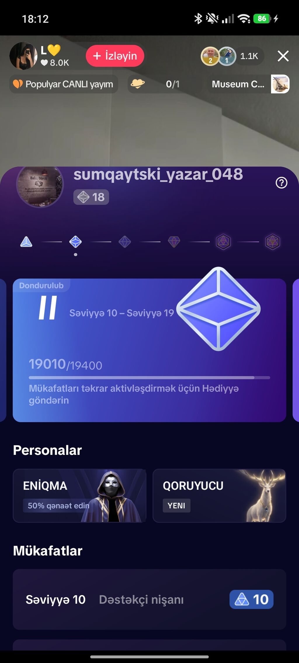 TİK TOK hesabımı satıram orginal hesabdi 4 ildi isledirem 18 levildi — Marketing, reklam, PR, Sumqayıt (2)