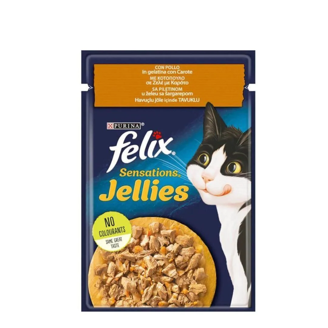 Felix Sensation toyuq və yerkökü ilə jeledə, 85 гр — Bakı