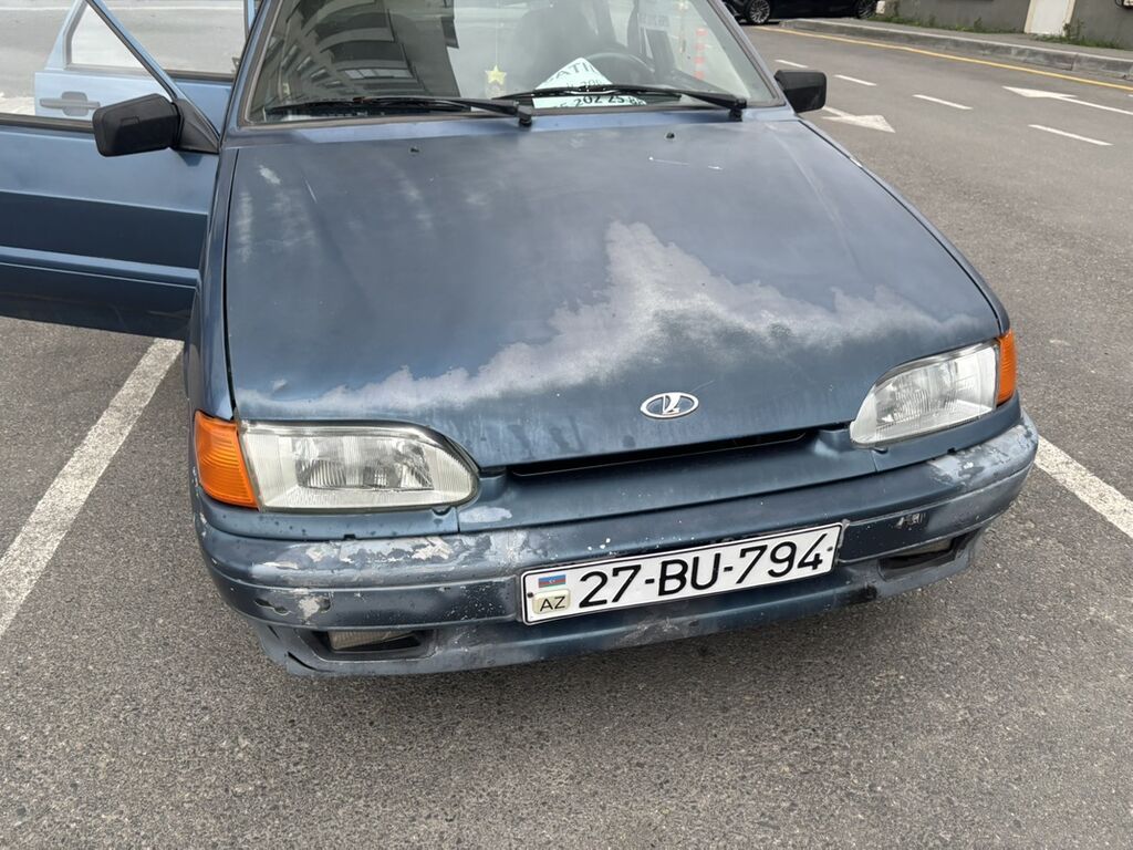VAZ 2114 Samara hatchback 5 qapılı hatchback, mavi rəng Kasmetika 27-BU-794 — Avtomobillər, Xaçmaz (8)