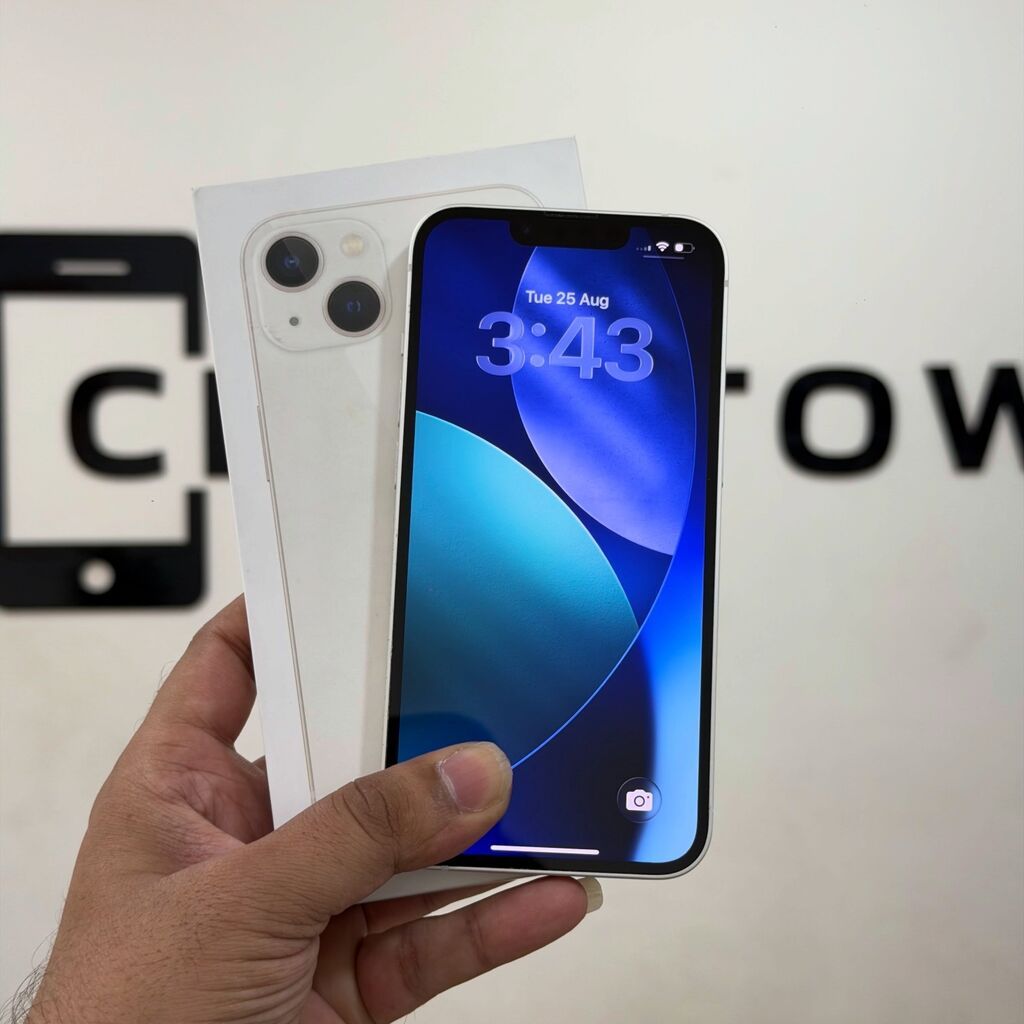 IPhone 13, 128 GB, Ağ, Zəmanət, Kredit, Simsiz şarj — Apple iPhone, Bakı (2)