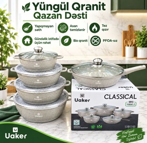 Qazan, rəng - Boz, Qranit — Bakı