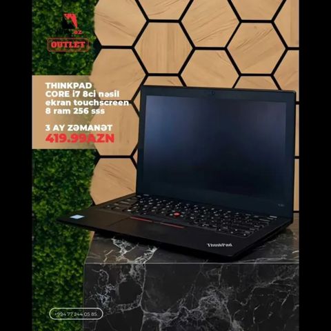 Lenovo ThinkPad X280 noutbuk – kompakt və güclü biznes sinfi model — Bakı