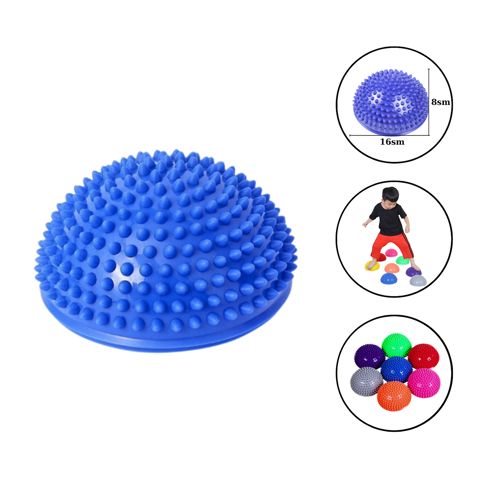 Yarıyumru massaj topu ayaqlar üçün Gymnic 1022 tikanlı, PVC, mavi, 16 sm — Bakı