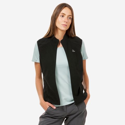 Qadınlar üçün qalın jilet Decathlon 8072128, qara, poliester, ölçü S — Bakı