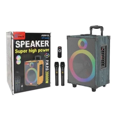Foni Sıng-e JQS912L Portativ Dinamik – güclü səs, karaoke və işıq — Bakı