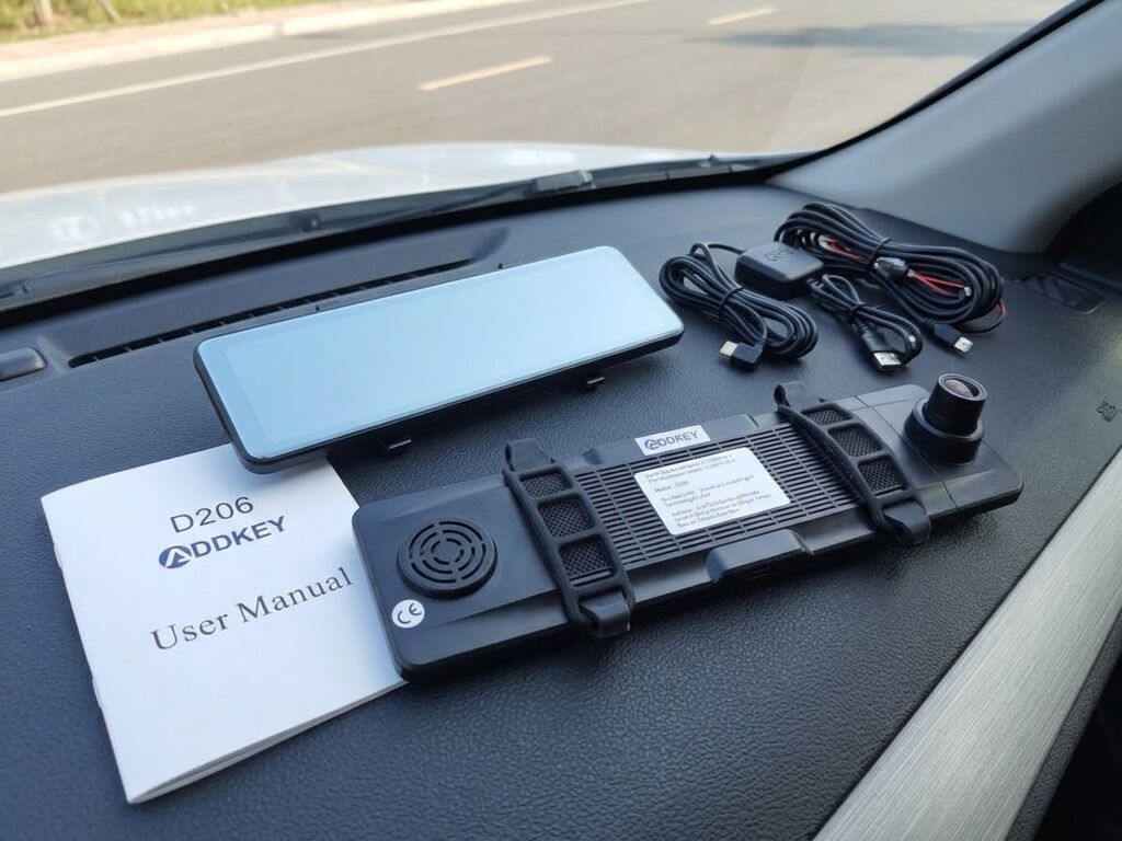 Addkey D206 arxa görüntü güzgüsü tipli DVR kamera sistemi — Video qeydediciləri, Bakı (3)