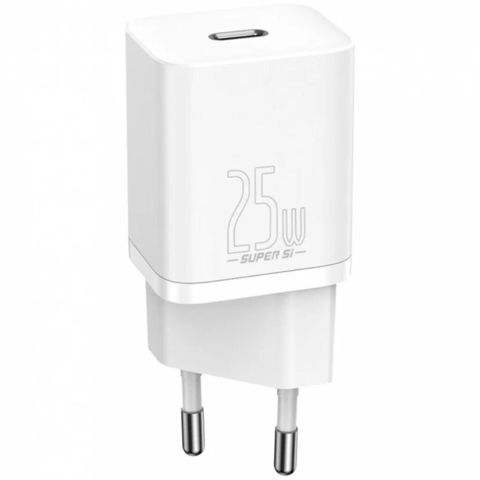 Baseus Super Si Quick Charger 1C 25W Usb-c Adapter Kabel ilə – Ağ — Bakı