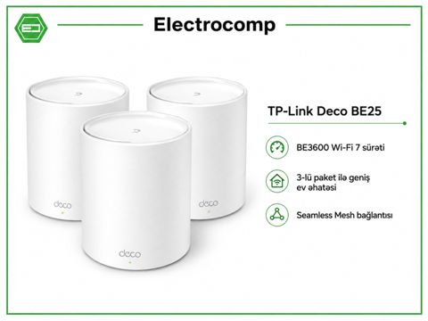 TP-Link Deco BE25 (3-Pack) — Bakı
