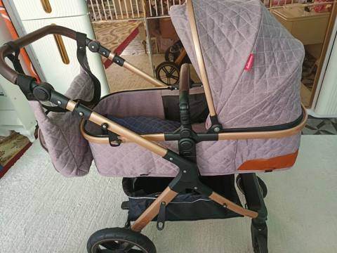 Uşaq arabası – lüks quilted dizayn, itələmə tutacağı tənzimlənən — 60 ₼ · Baku, Nərimanov · Arabalalar Uşaq arabası – lüks quilted dizayn, itələmə tutacağı tənzimlənən — Baku