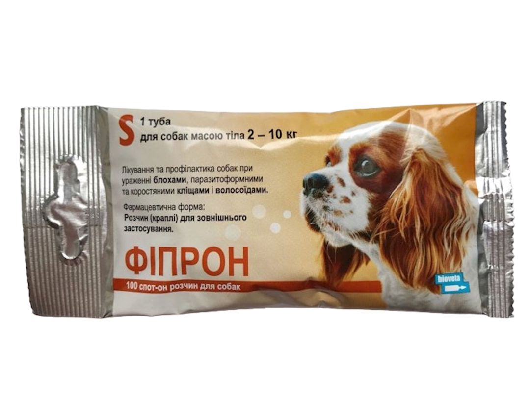 Damcı Bioveta Fipron Spot-On çəkisi 2-10 kq itlər üçün, birə və gənə əleyhinə, 1 pipet — Mallar, Bakı