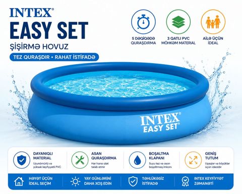 Şişmə hovuz Intex 28120 — 199 ₼ · Bakı · Hovuzlar Şişmə hovuz Intex 28120 — Bakı