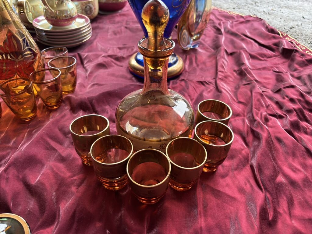 Rəng - Qızılı, Şüşə, 7 — Süfrə qabı, Digah