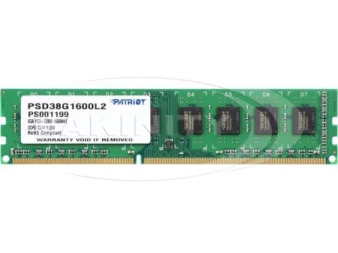 Operativ yaddaş Patriot PSD38G1600L2 Dımm 8GB DDR3L 1600MHz — Bakı