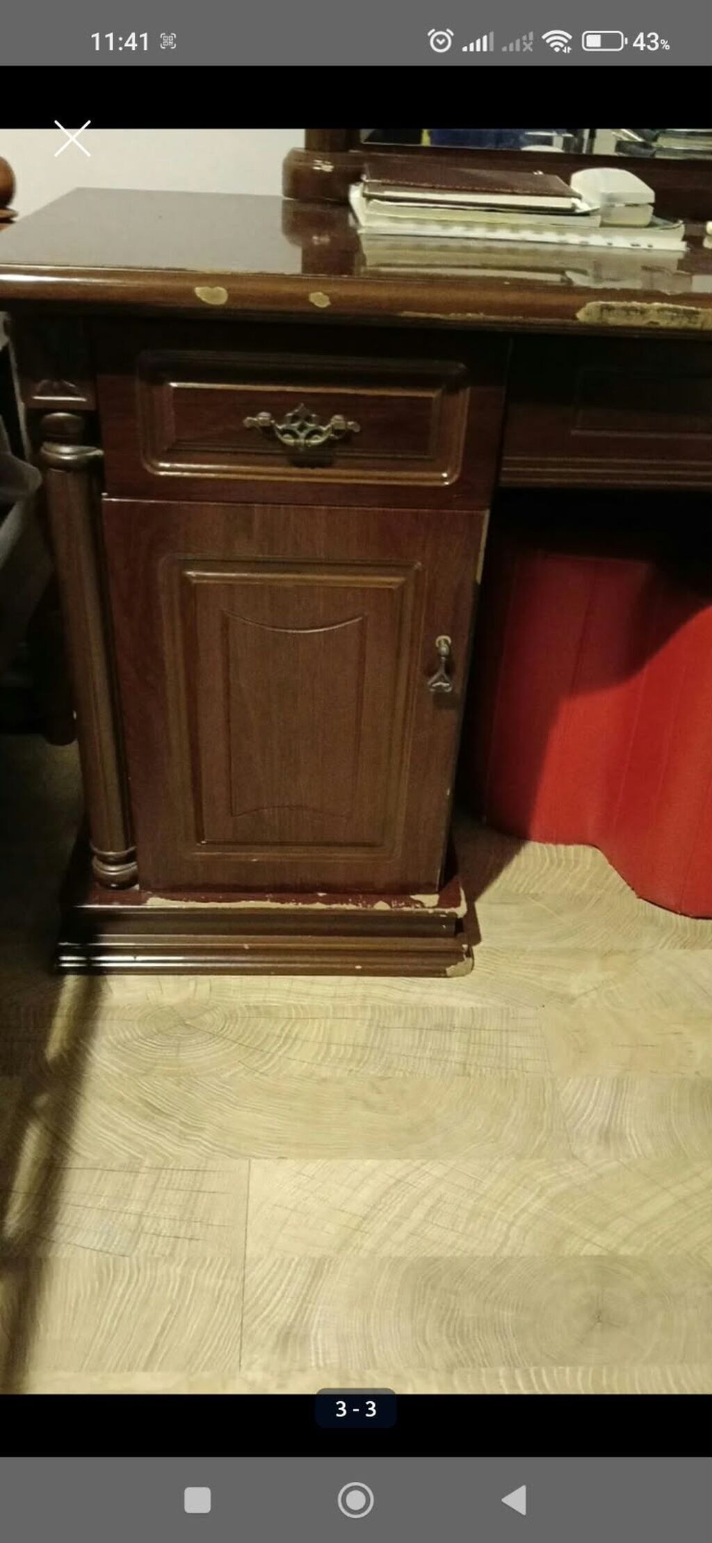 Klassik üslubda taxta tuşlu vizaj/komod konsolu - Material: tünd — Komodlar və tumbalı, Bakı (3)