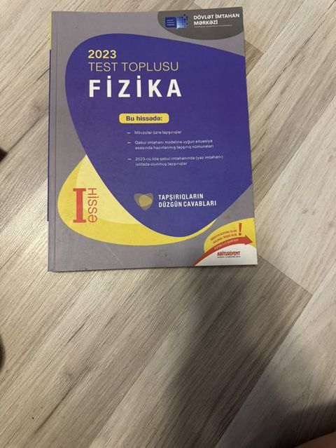 Məhsul: “Fizika – 2023 Test Toplusu”, Dövlət İmtahan Mərkəzi (DİM) — Bakı