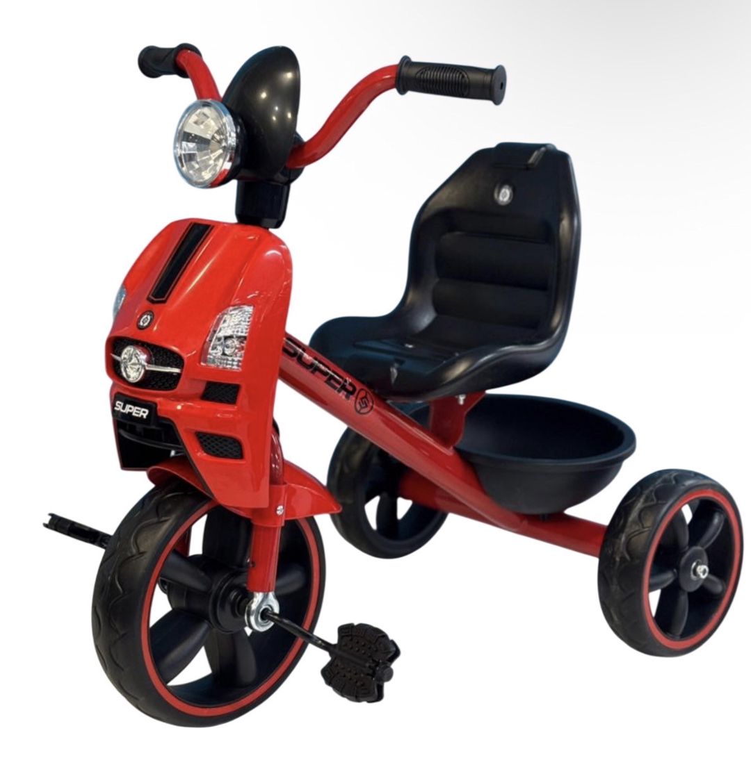 Uşaq üçtəkərli velosipedi SS003, qara/qırmızı — Mallar, Bakı