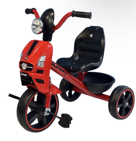 Uşaq üçtəkərli velosipedi SS003, qara/qırmızı — Bakı
