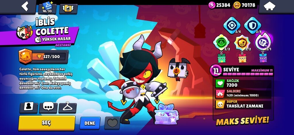 Brawl Stars oyun hesabı – yüksək səviyyəli və zəngin kontentli - Kupa — Şəxsi əşyalar, Masazır (5)
