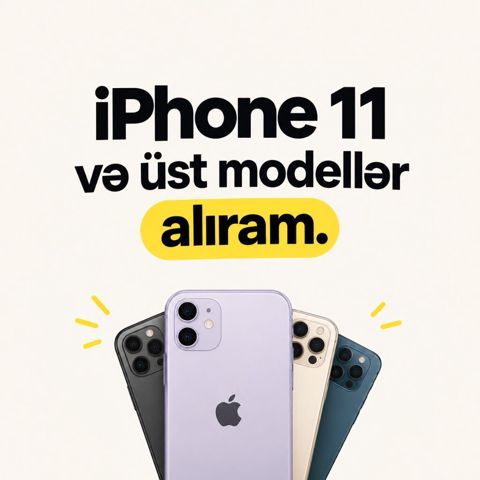 İphone 11 və üst modellər alıram. Ekranı çat, sim card yeri xarab — Bakı