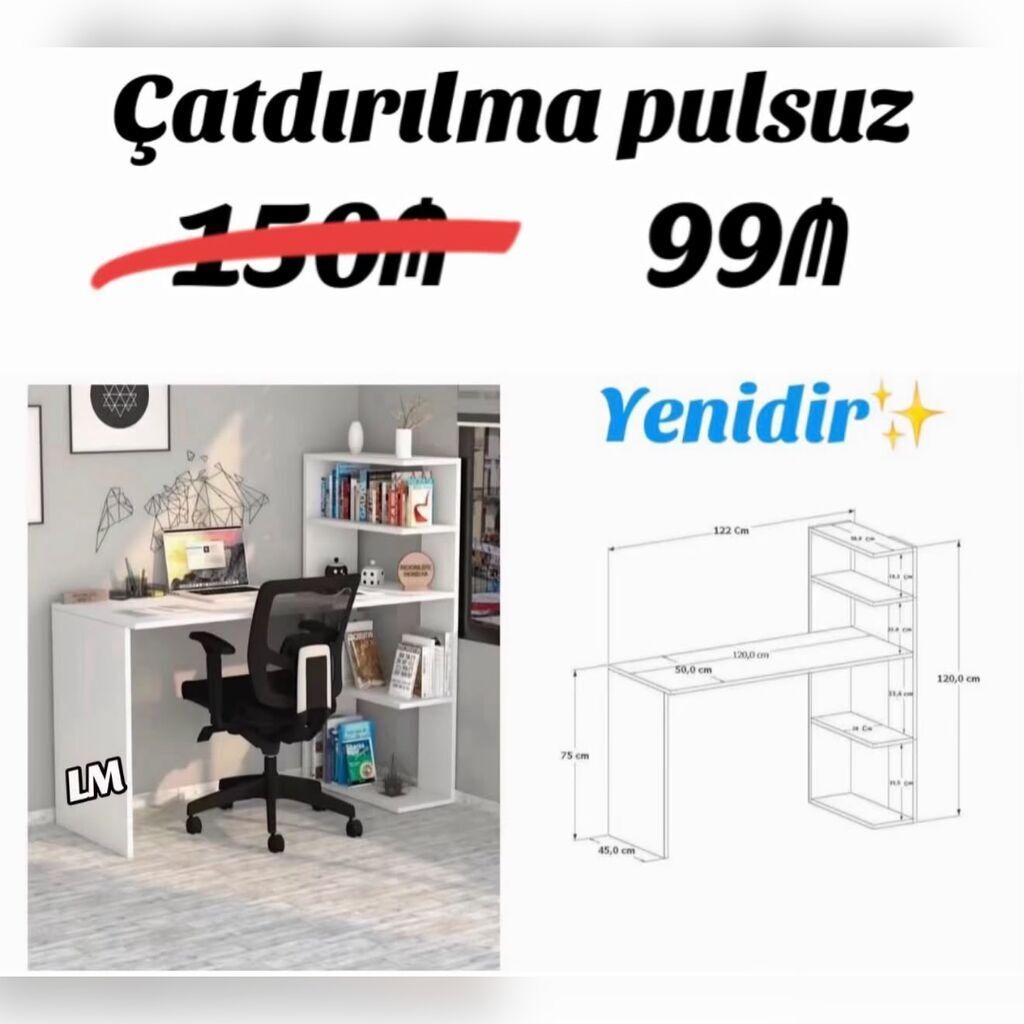 Kompüter masası, Yeni — Masalar, Bakı