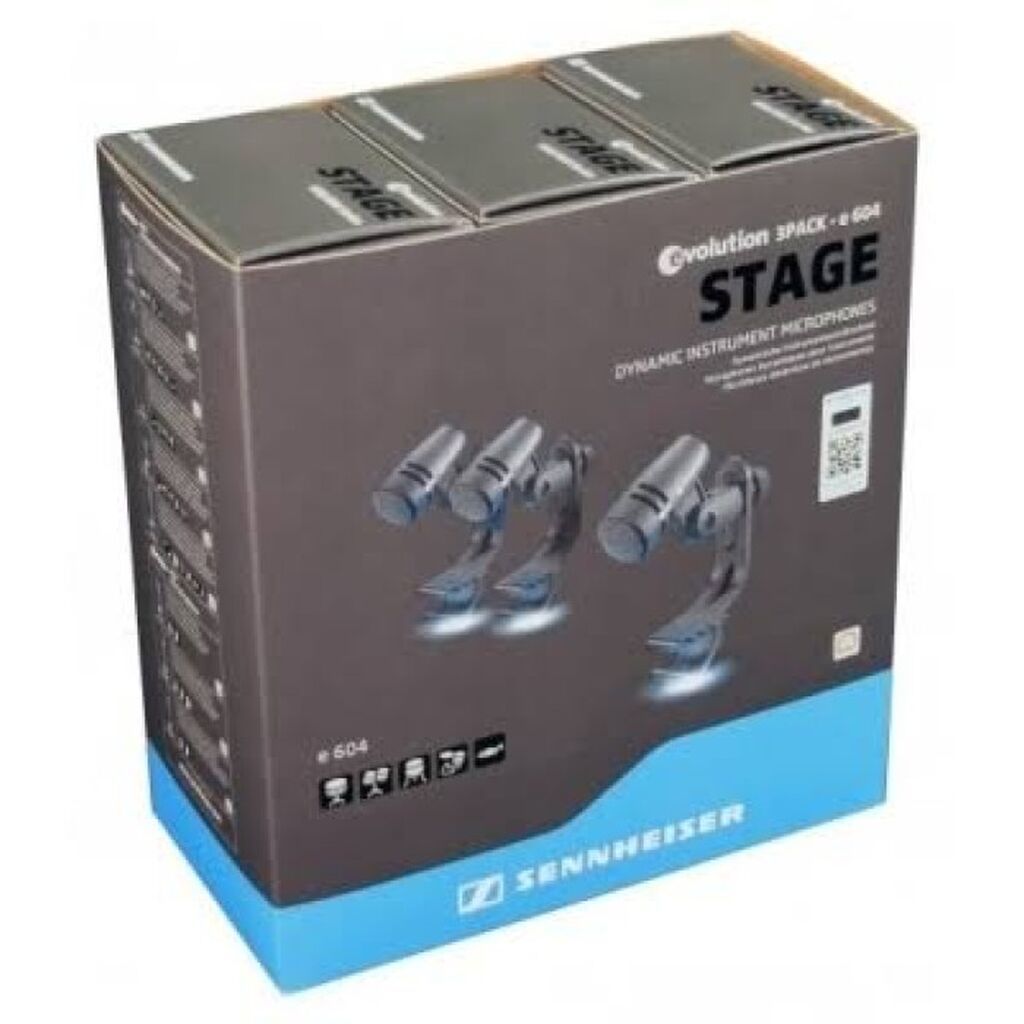 Sennheiser E 604 3-Pack Dinamik Mikrofon Dəsti Üç ədəd eyni — Səs texnikası, Bakı (2)
