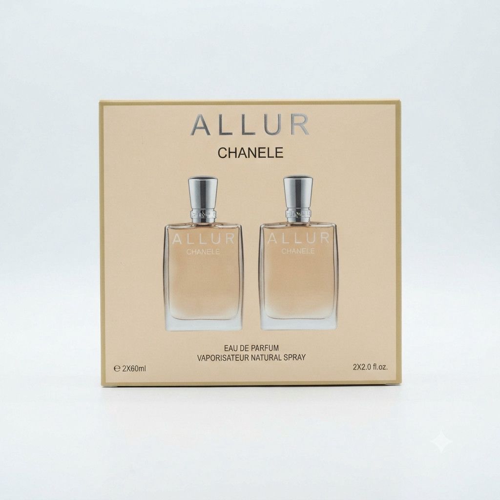 No Brand Chanele Allur uniseks ətir dəsti (ətir suyu 2 əd x 60 ml) — Mallar, Bakı