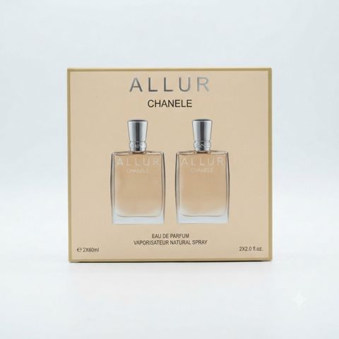 No Brand Chanele Allur uniseks ətir dəsti (ətir suyu 2 əd x 60 ml) — Bakı