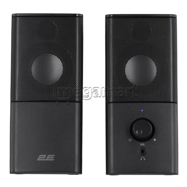 Akustik sistem 2E Multimedia PCS202 2.0, USB, Qara (2E-PCS202BK) — Akustik sistemlər, Bakı (2)