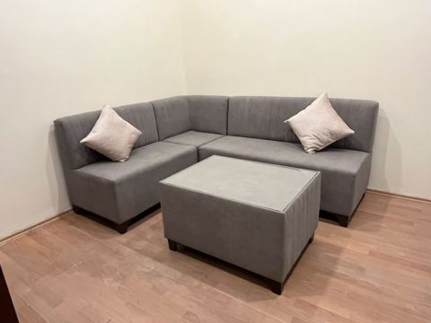 Bölməli güşėk divan dəsti - Dizayn: Minimalist, L formalı güşə — Bakı