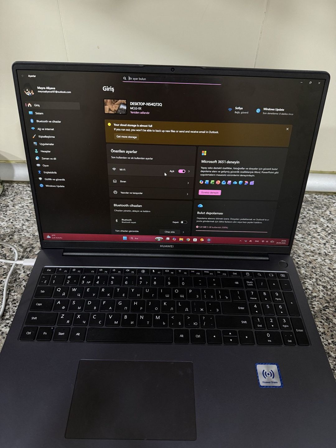 Huaweı Matebook D 16 Space Gray (53014BUY) — Noutbuklar, Bakı (2)