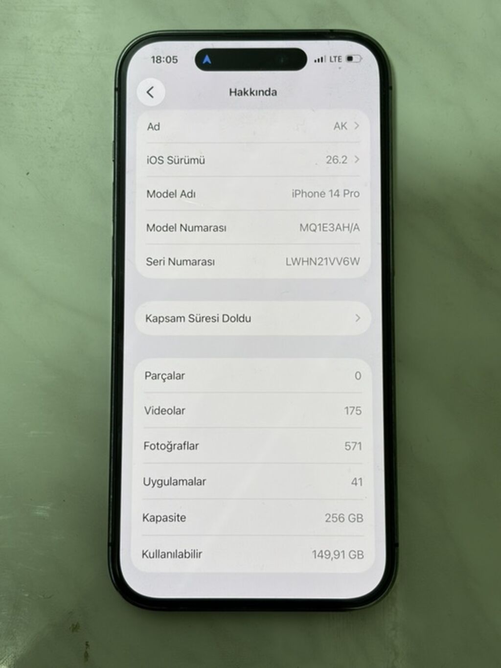 IPhone 14 Pro, Deep Purple, Face ID — Apple iPhone, Bakı (6)