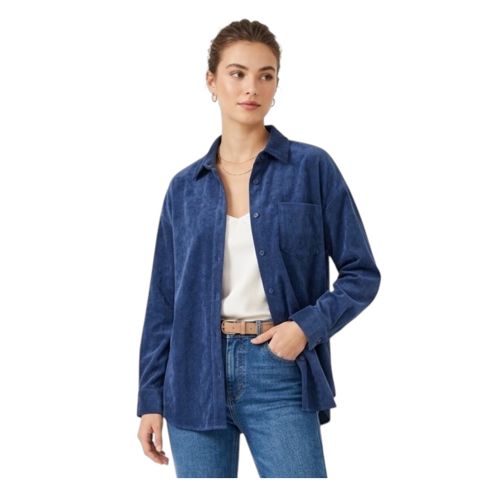 Uzunqol köynək, Tünd göy, Velvet, ölçü One size — Bakı