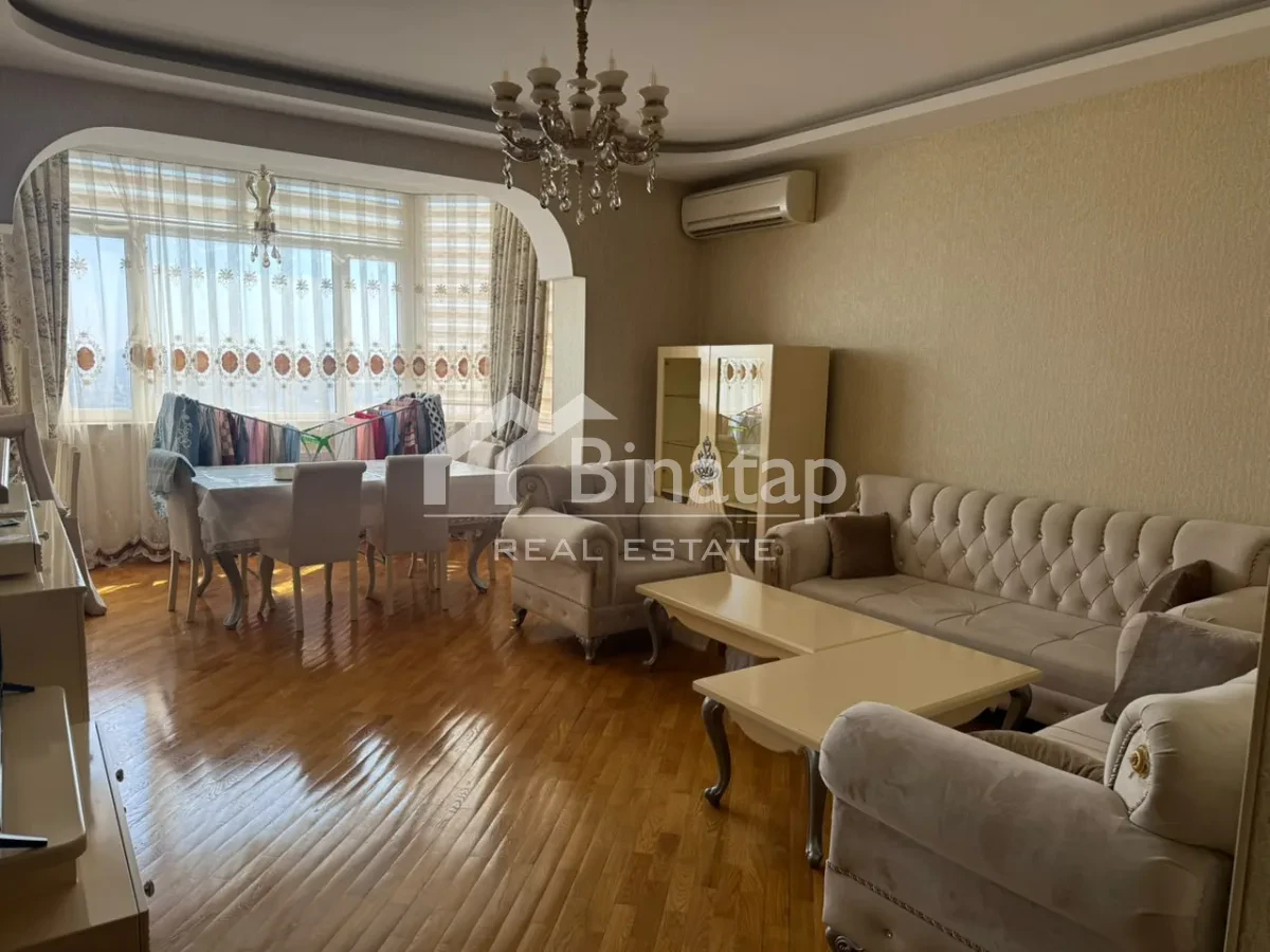 İcarəyə verilir 3 otaqlı yeni tikili 110 m², İnşaatçılar metrosu, Yasamal rayonu — Mənzil, Bakı (2)