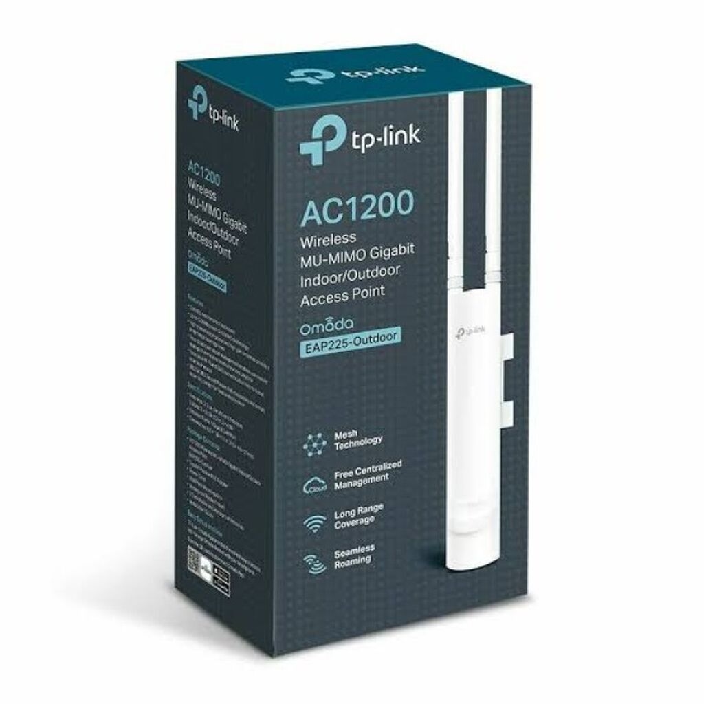 TP-Link Omada EAP225-Outdoor AC1200 Dual-Band Gigabit PoE Access Point — Şəbəkə və server avadanlığı, Bakı (2)