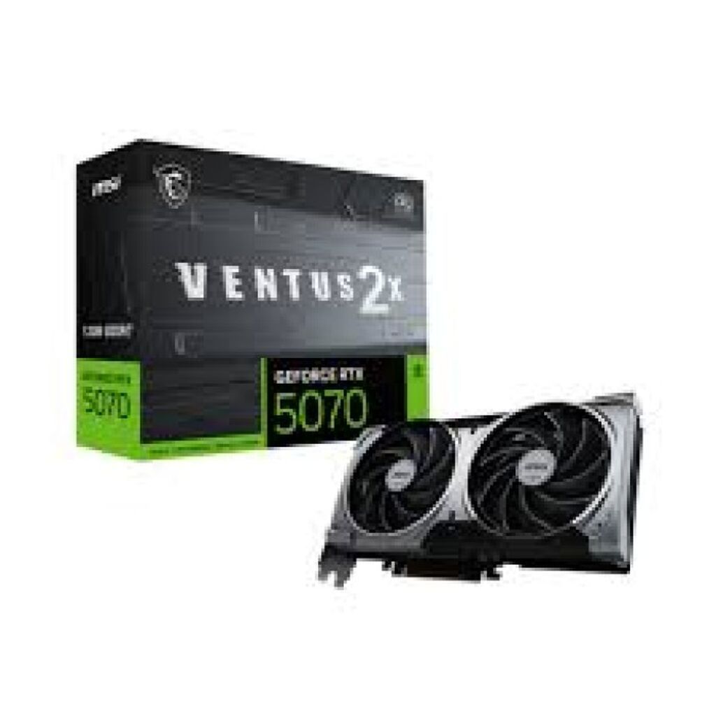 MSI GeForce RTX 5070 12G Ventus 2X OC Videokart Brend/model: MSI — Qrafik kartlar, Bakı (2)